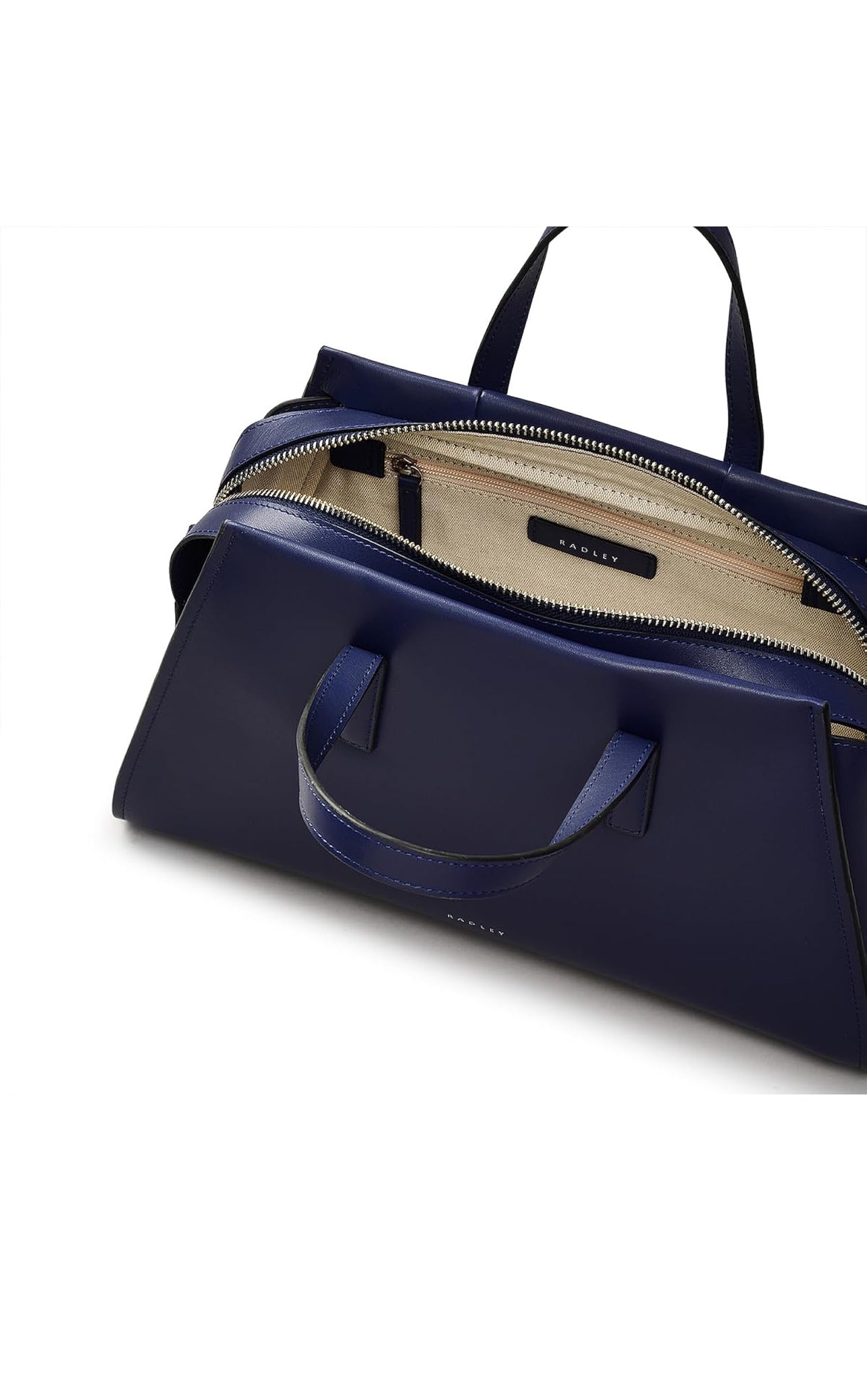 Leather Ziptop Top Handle Bag