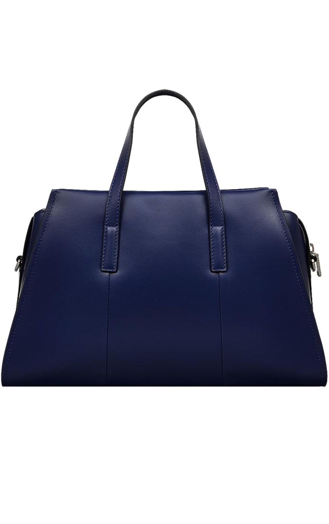 Leather Ziptop Top Handle Bag