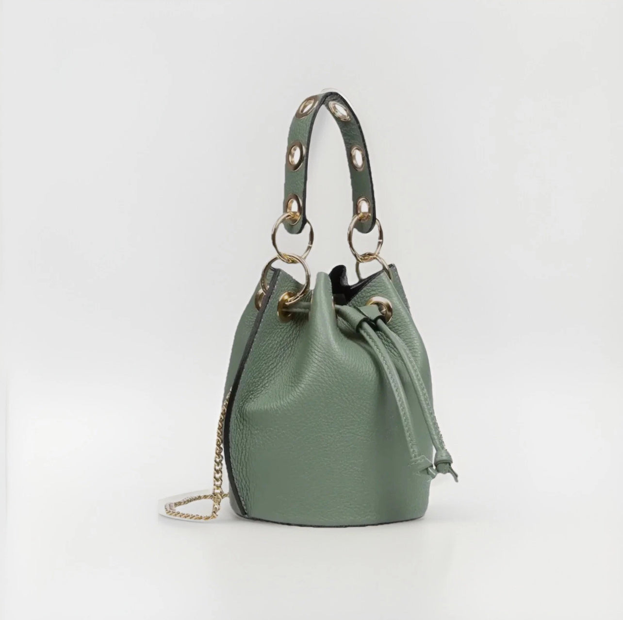 Round-Grip Bucket Bag