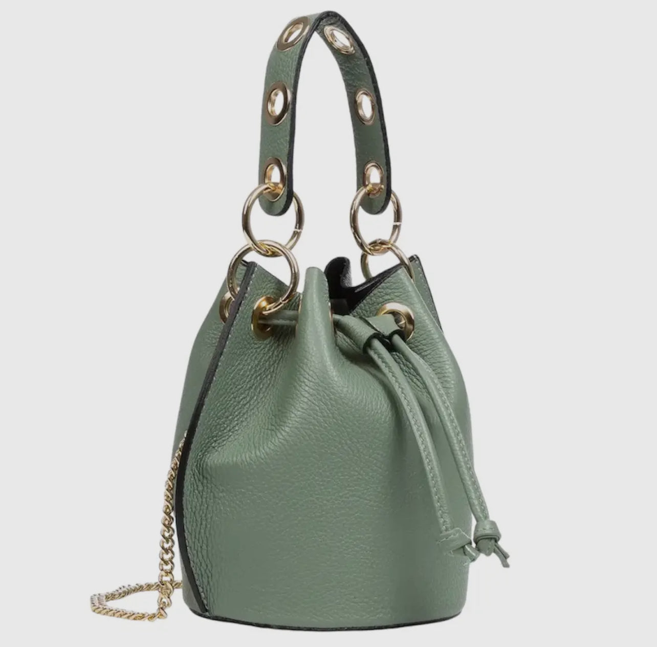 Round-Grip Bucket Bag