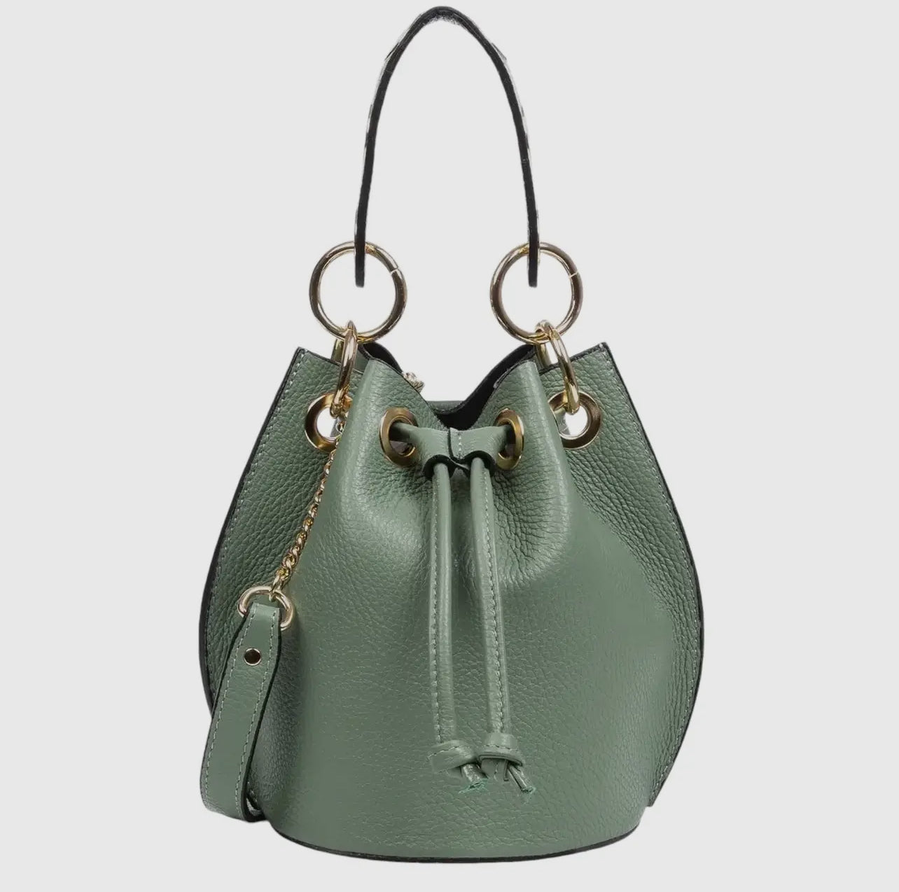 Round-Grip Bucket Bag