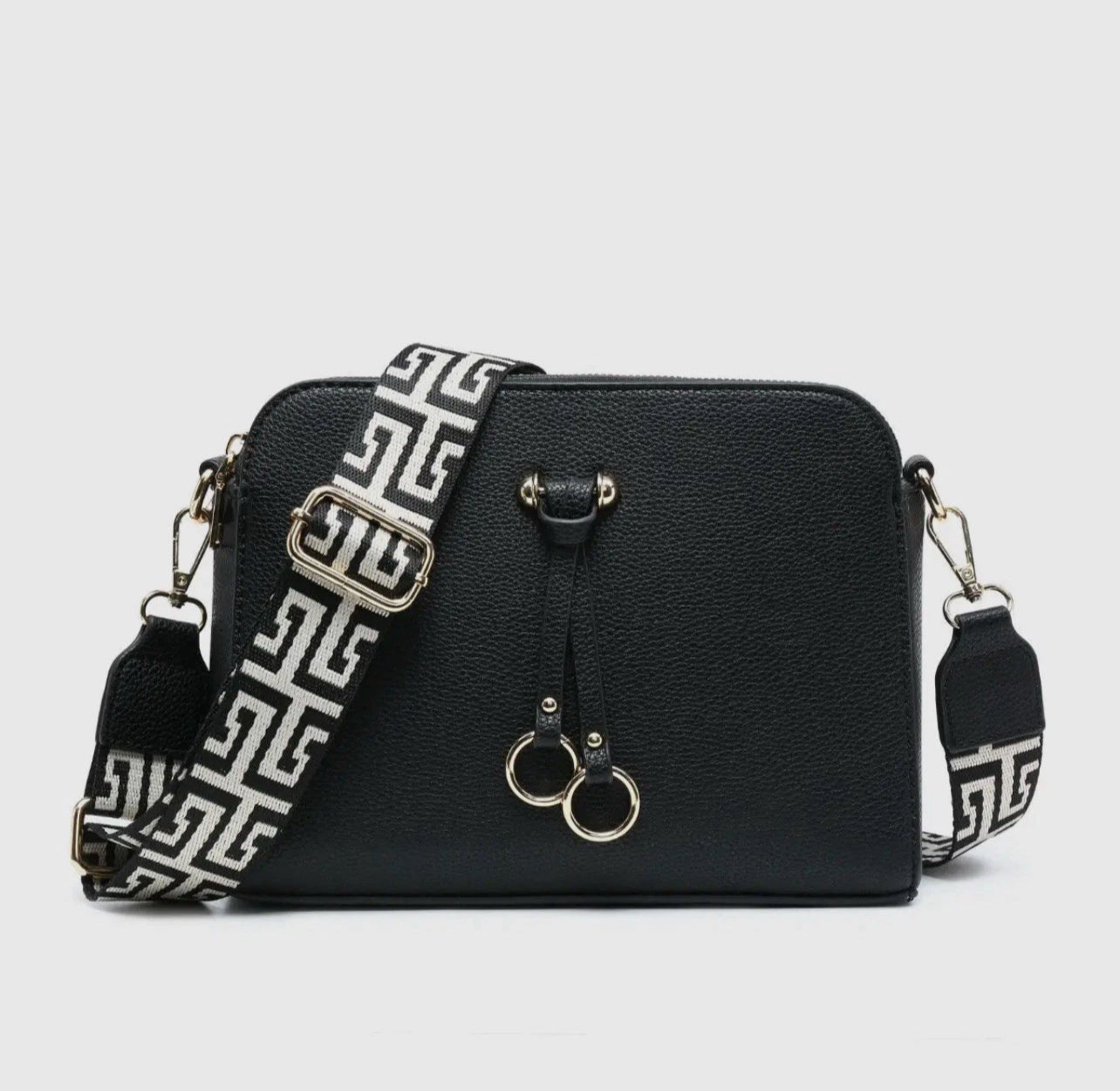 Triple Zip Crossbody Bag