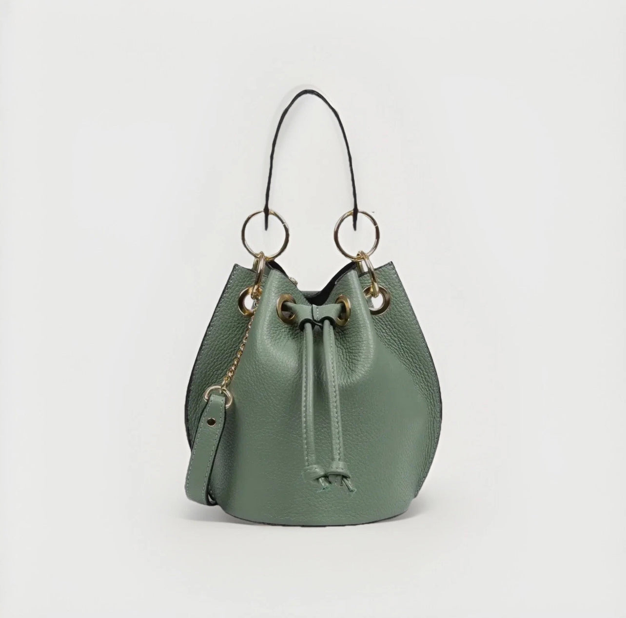 Round-Grip Bucket Bag