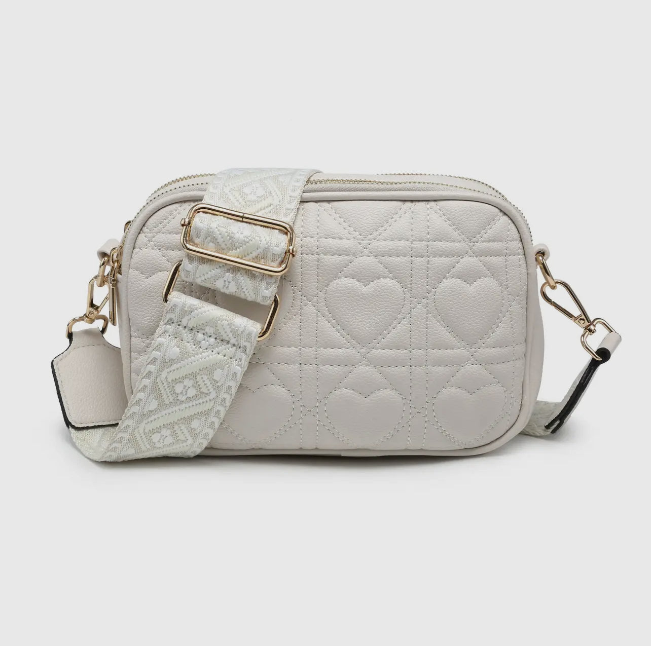 Quited Heart Pattern With Strap