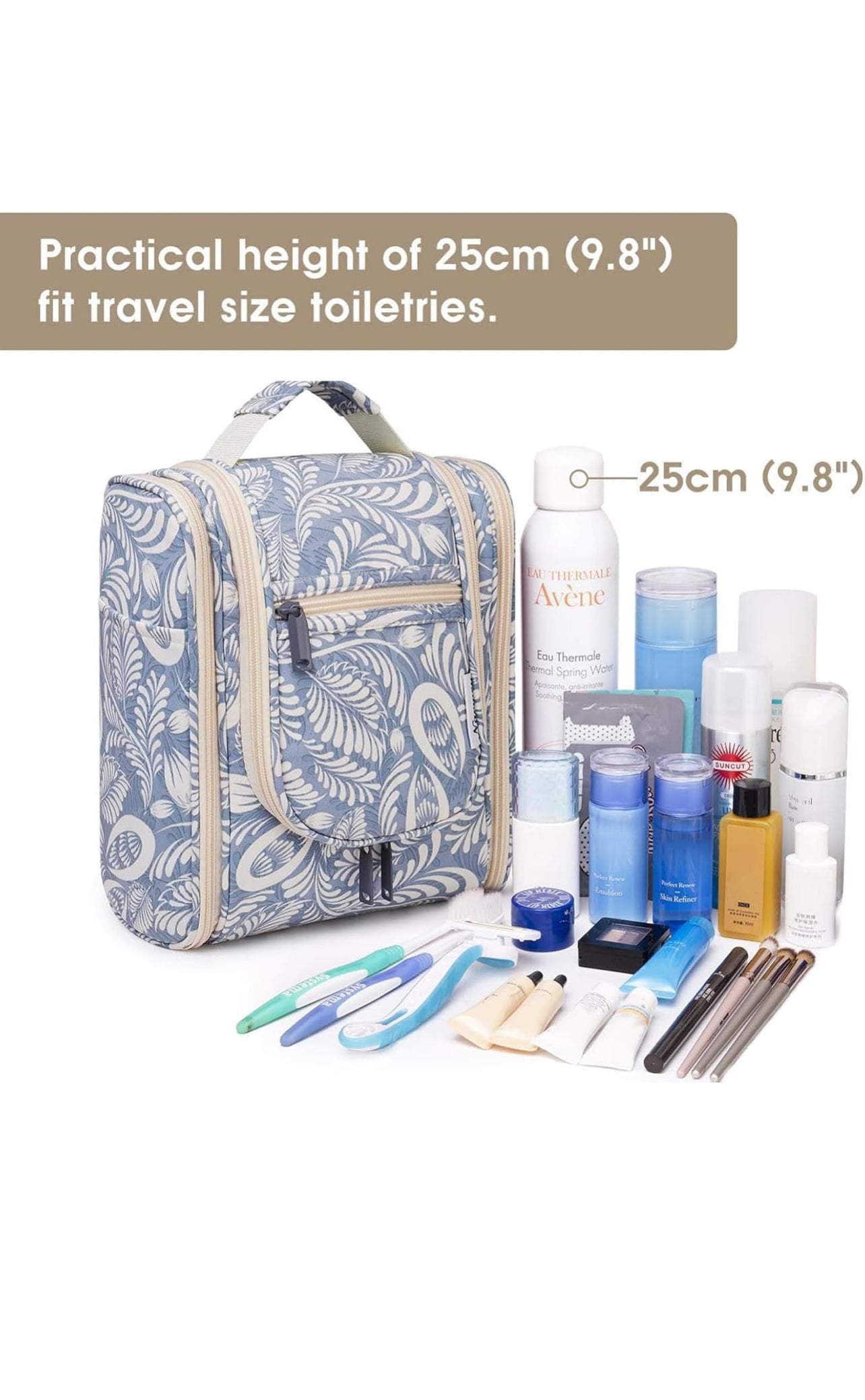 Blue Leaf Wash Bag