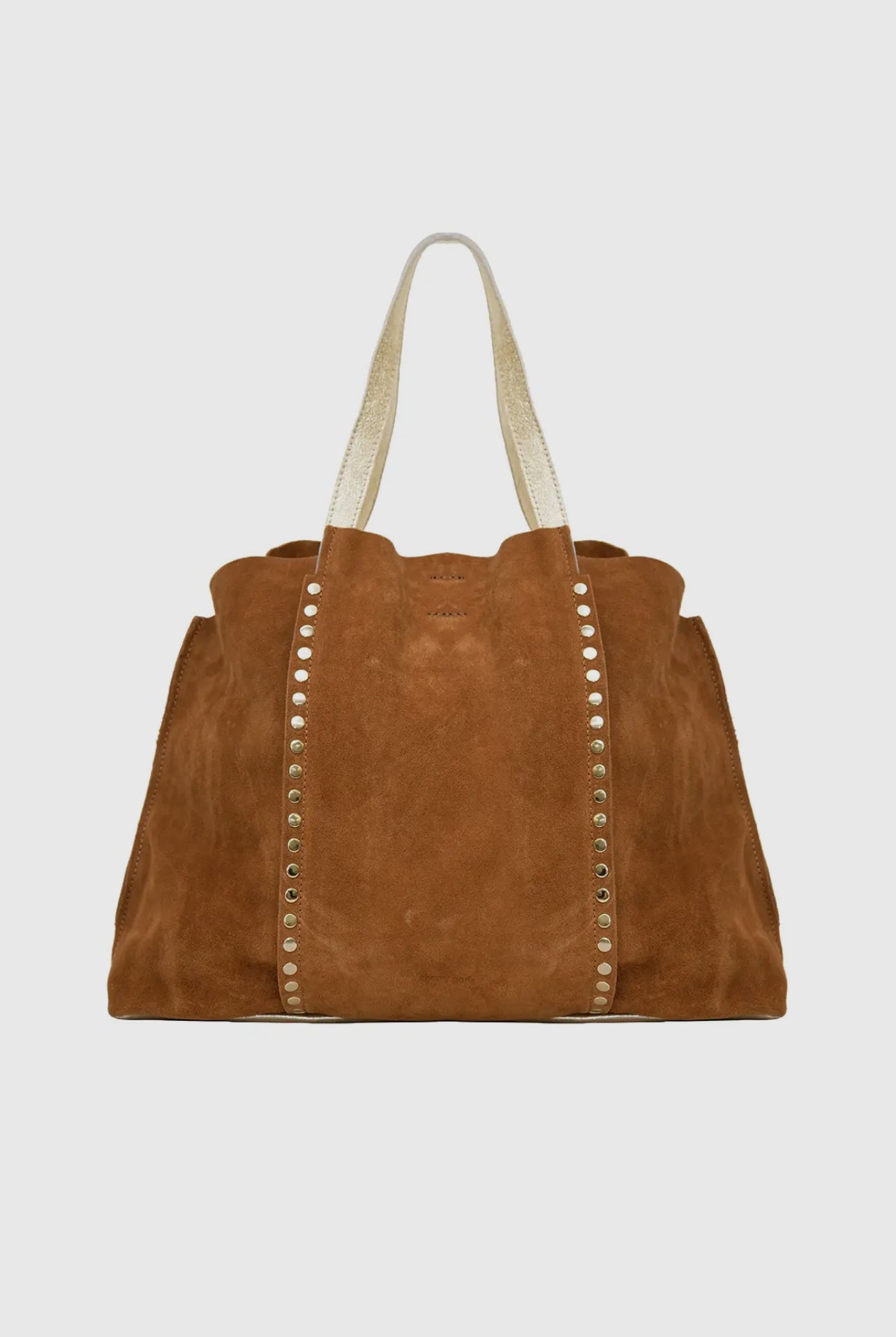 Suede cowhide tote bag
